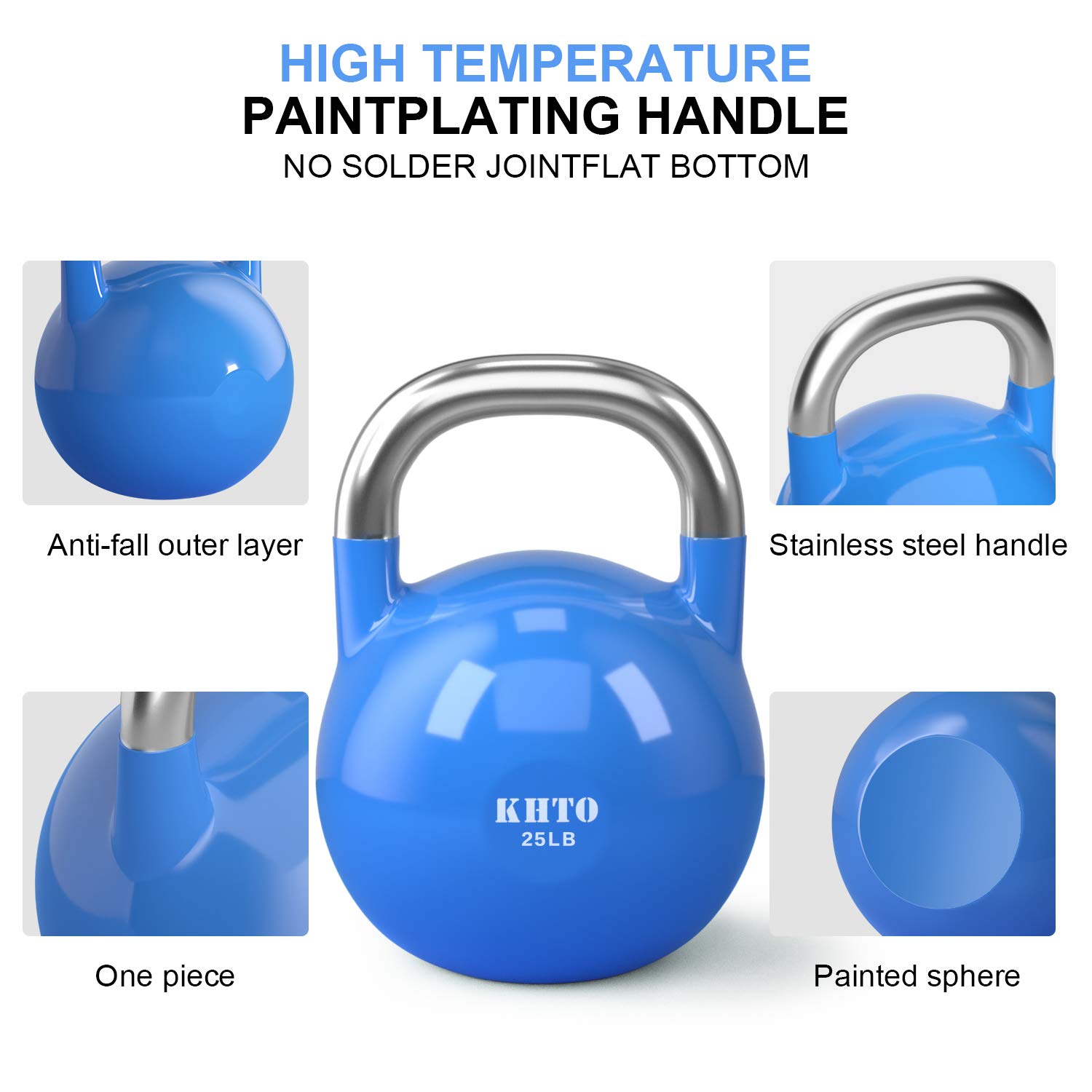 KHTO Kettle Bells Competition Kettlebell 50 LB Professional Grade