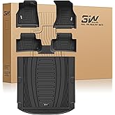 3W Floor Mats & Cargo Liner Custom Fit for Audi Q52018-2024 2025 (Include Sportback 2021-2025) TPE All Weather Heavy Duty Floor Liner 1st and 2nd Row Full Set Car Trunk Mats
