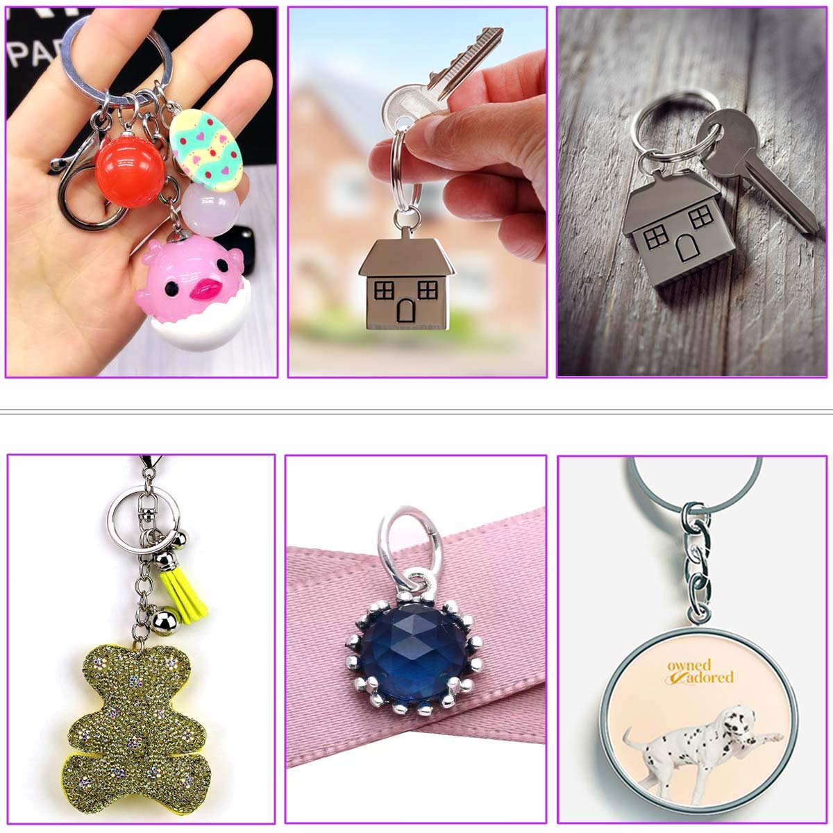 TTSAM 600 Pcs Silver Plated Jump Rings (6 mm) - Jewelry Making Supplies