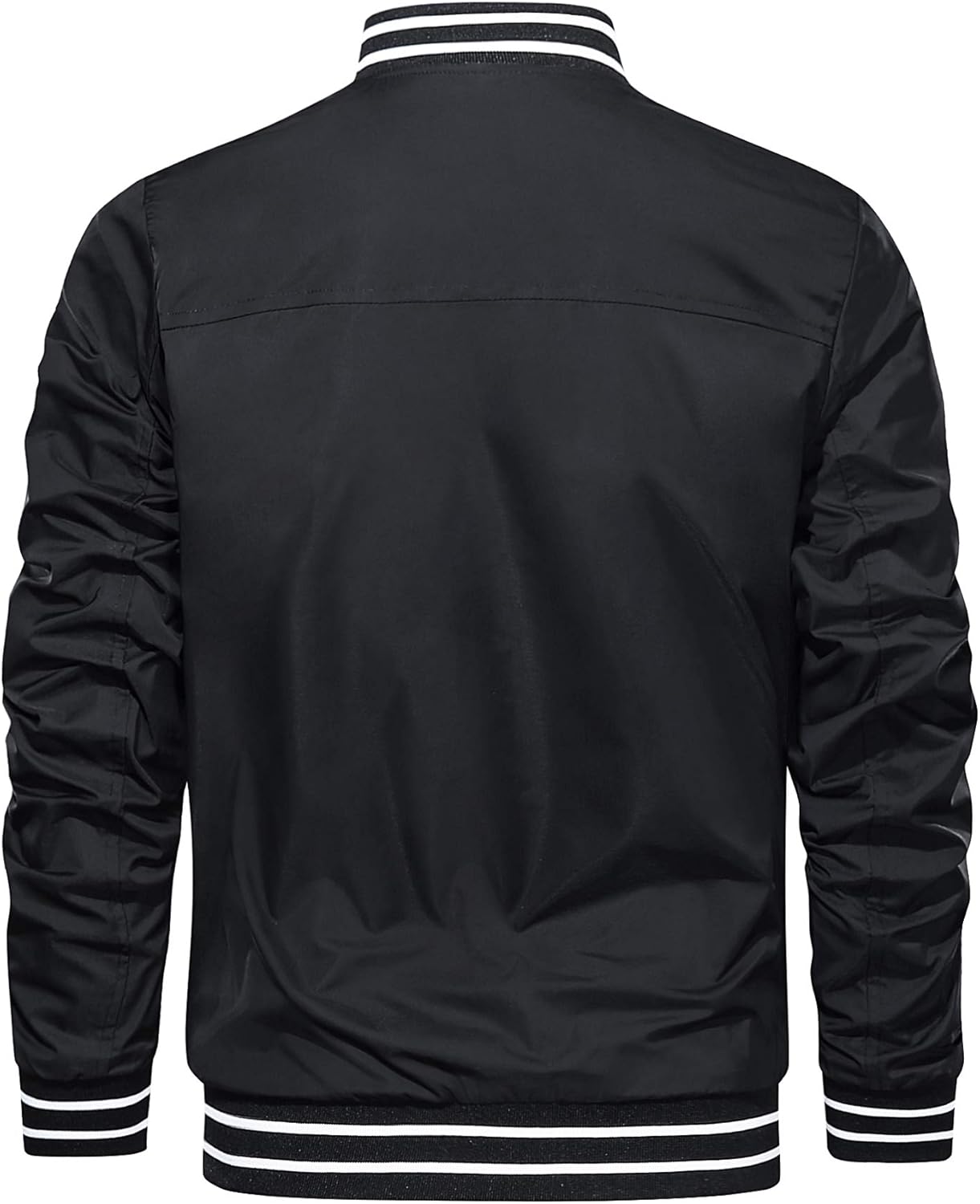 TACVASEN Men's Bomber Jackets Lightweight Windbreaker Spring Fall Full Zip Active Coat Outwear: Clothing