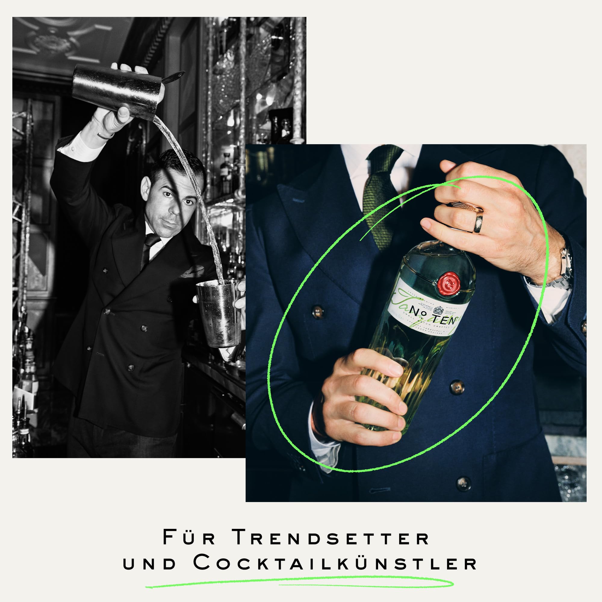 Tanqueray No. 10, Premium, Geschenk für besondere Momente, Spirituose für Gin & Tonic, Ten, 47% Vol, 700ml Einzelflasche 3