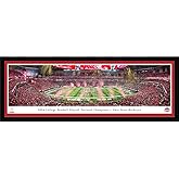 2024 CFP Champions, Ohio State - Single Mat, Select Framed Picture by Blakeway Panoramas (41.5"W x 15.5"H)
