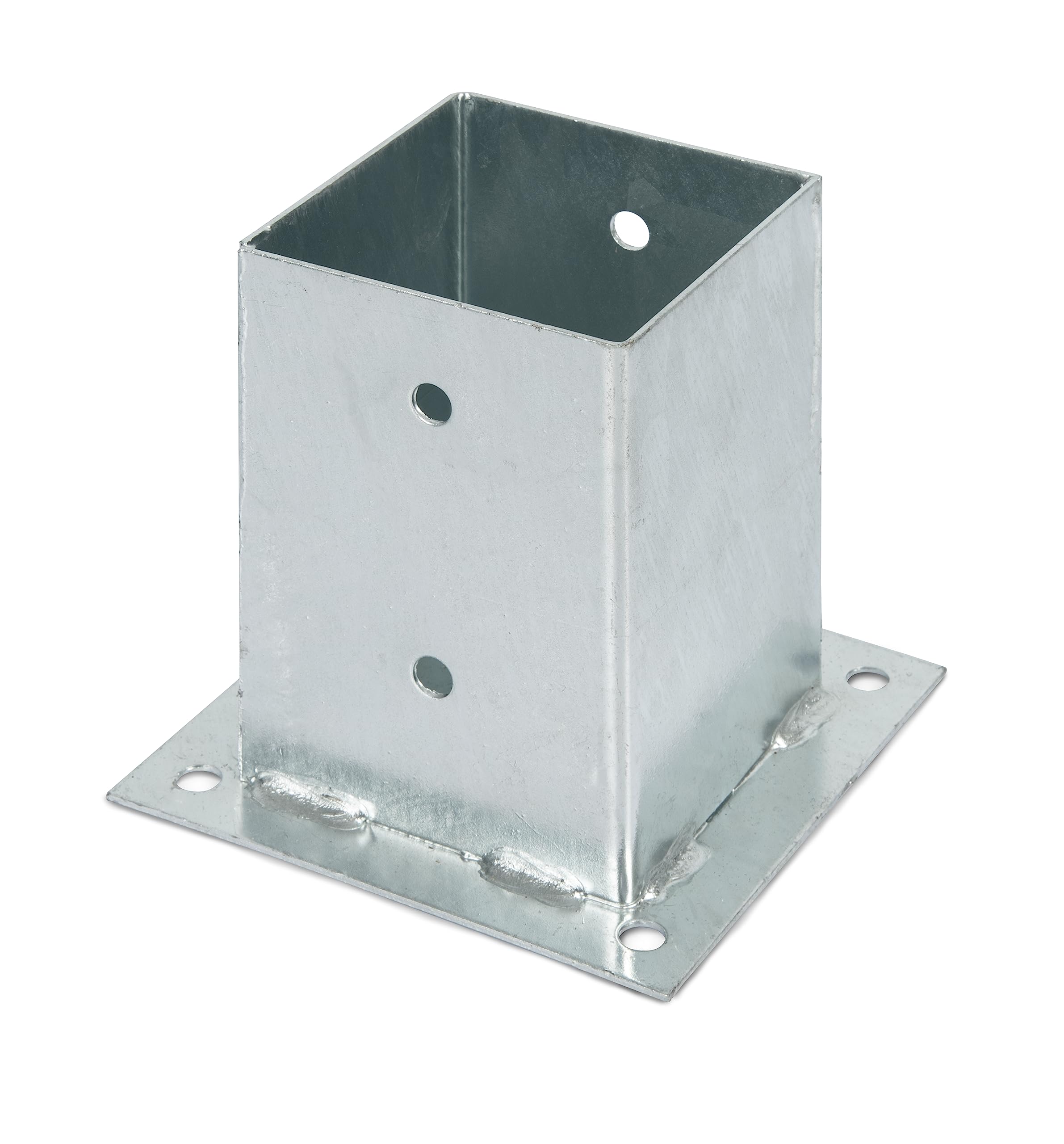 Screw-On Sleeve for Square Wooden Posts Hot-Dip Galvanised 101 x 101 mm