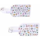 Fairytale Fans Luggage Tag Vacation Trip Gift Mouse Ice Cream Bag Tag Magic Snacks Mouse Ice Cream Lover Gift (Things-tag)