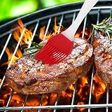 HouChanges Pastry Brush Silicone Grilling Basting Brush Red Heat Resistant view 4