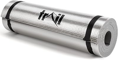 Trail Outdoor Leisure Foil Camping Mat 180x50cm 7mm EVA Grey