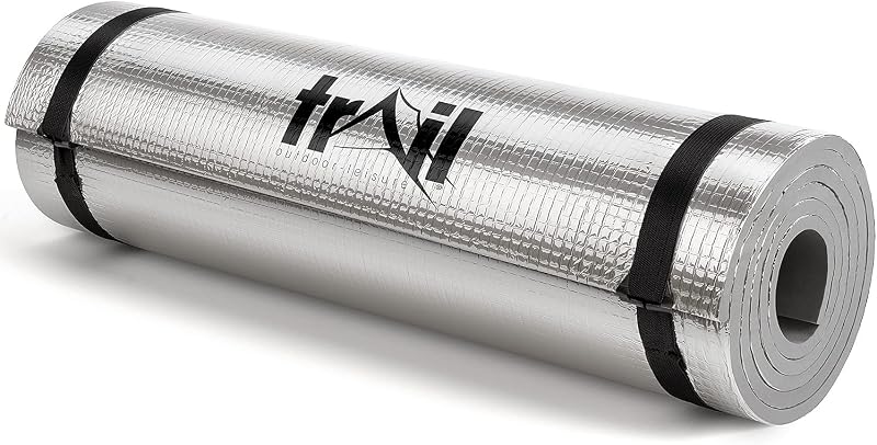 Trail Outdoor Leisure Foil Camping Mat 180x50cm 7mm EVA Grey