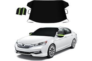 LADER Windshield Cover for Ice and Snow, Car Windshield Snow Cover, Windshield Frost Cover Ice Removal Wiper Protector, Windshield Snow Ice Cover, Fits Most Cars Trucks Vans SUVs