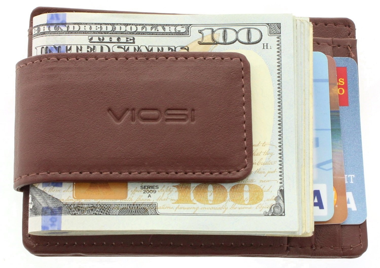 Viosi Rfid Men's Leather Magnetic Front Pocket Money Clip Wallet Brown 23 71TuPbOAuFL