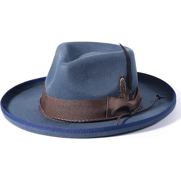 Vintage Fedora Firm Wool Felt Panama Hat Classic Rancher for  display picture 1