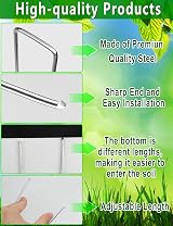 Wohohoho 50 Weed Control Membrane Pegs 50 Buffer Washers Garden Set view 3