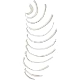 Eisco Human Rib Anatomy Model, Anatomically Accurate, Disarticulated, 12 Pc | Rib Cage, Skeleton Anatomy, Plastic Rib Bones, For Student Use &amp; Patient Demonstrations, Washable PVC