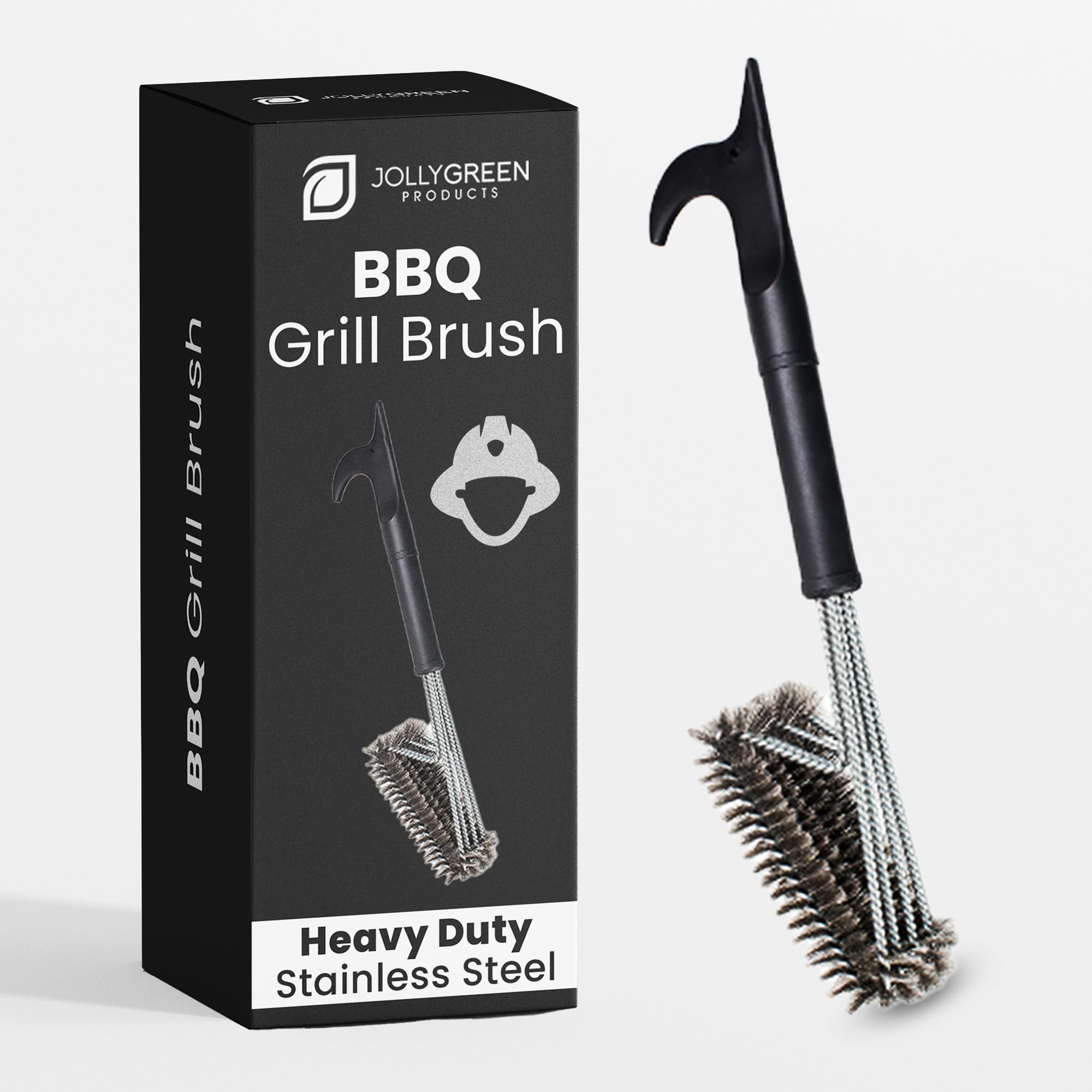 Best Grill Brush 4-In-1 Head Design | 18" Grill Cleaner Scraper Tool | Lifetime Replacement | Steel Bristles, Won't Scratch Grate | Perfect BBQ Tools Gift For Men, BBQ Grill Accessory | USA Designed
