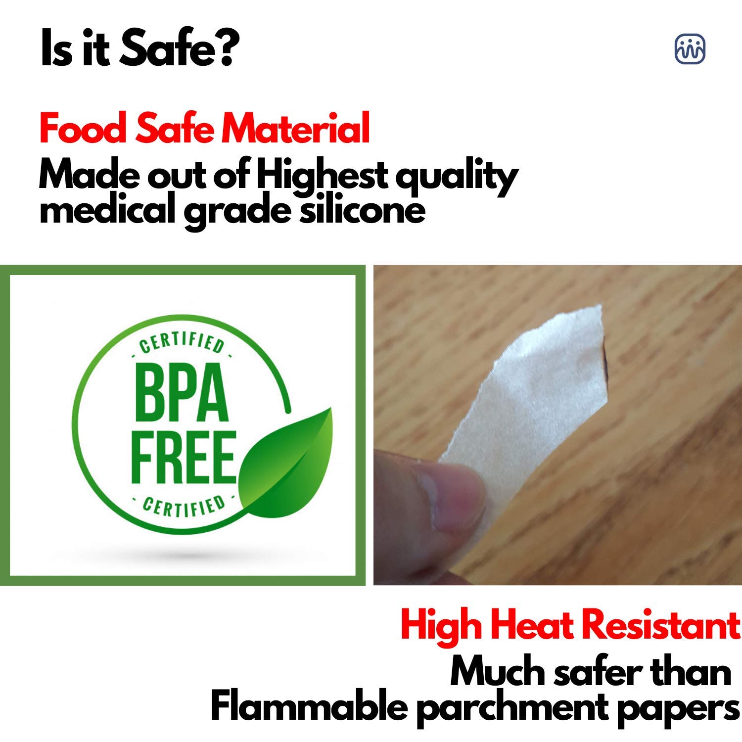 WaveLu - Olla de silicona para freír aire - Contenedor seguro para ...