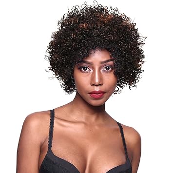Natural Black With Medium Auburn Gotta Curly Ombre Lace Front