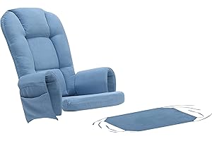Rejoice Home Castaway Glider Rocking Chair Replacement Cushion Set - Blue