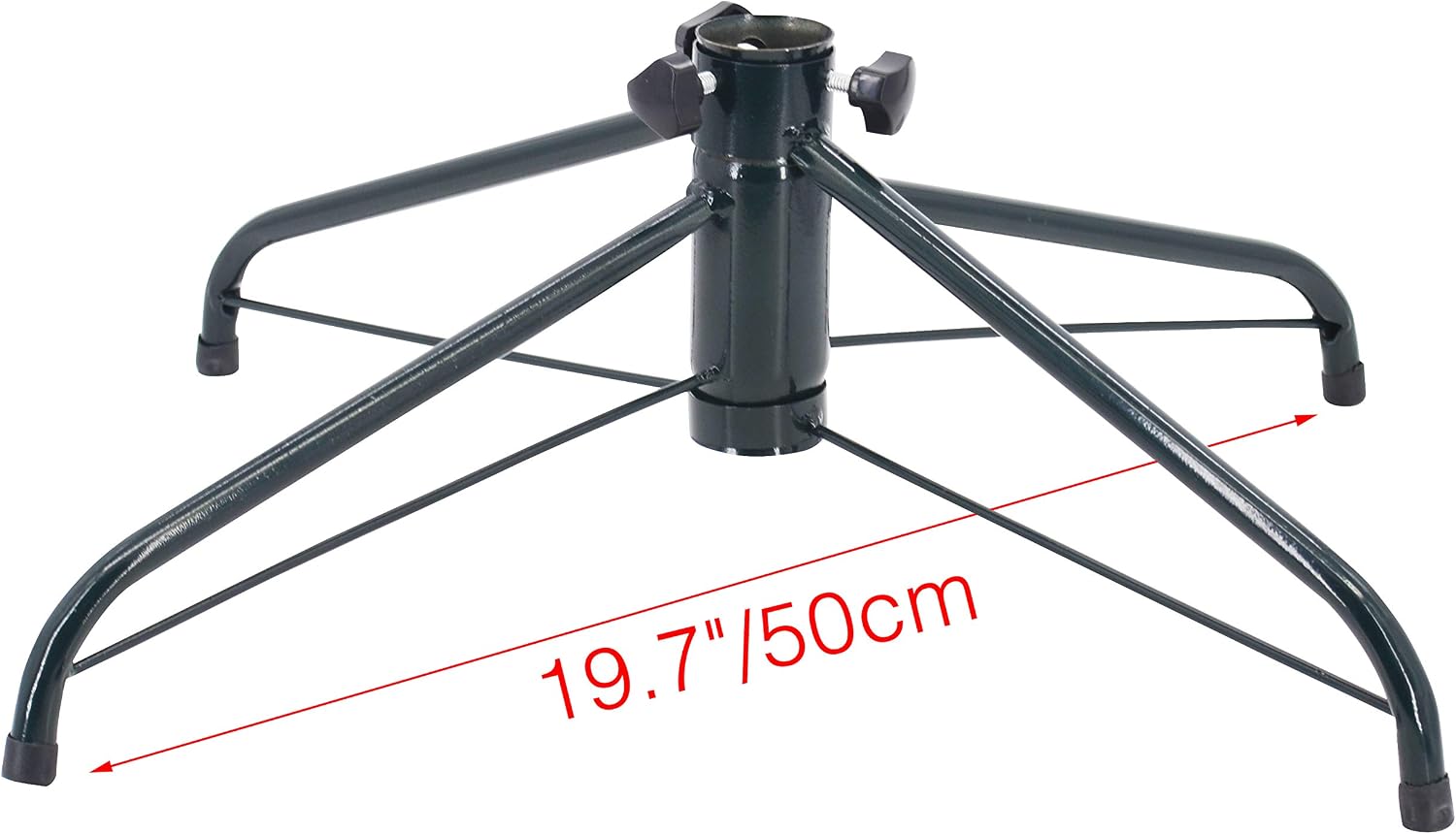 Ouvin Christmas Tree Stand 4 Foot Base Iron Metal Bracket Rubber Pad with Thumb screw (50Green), large - Image 4