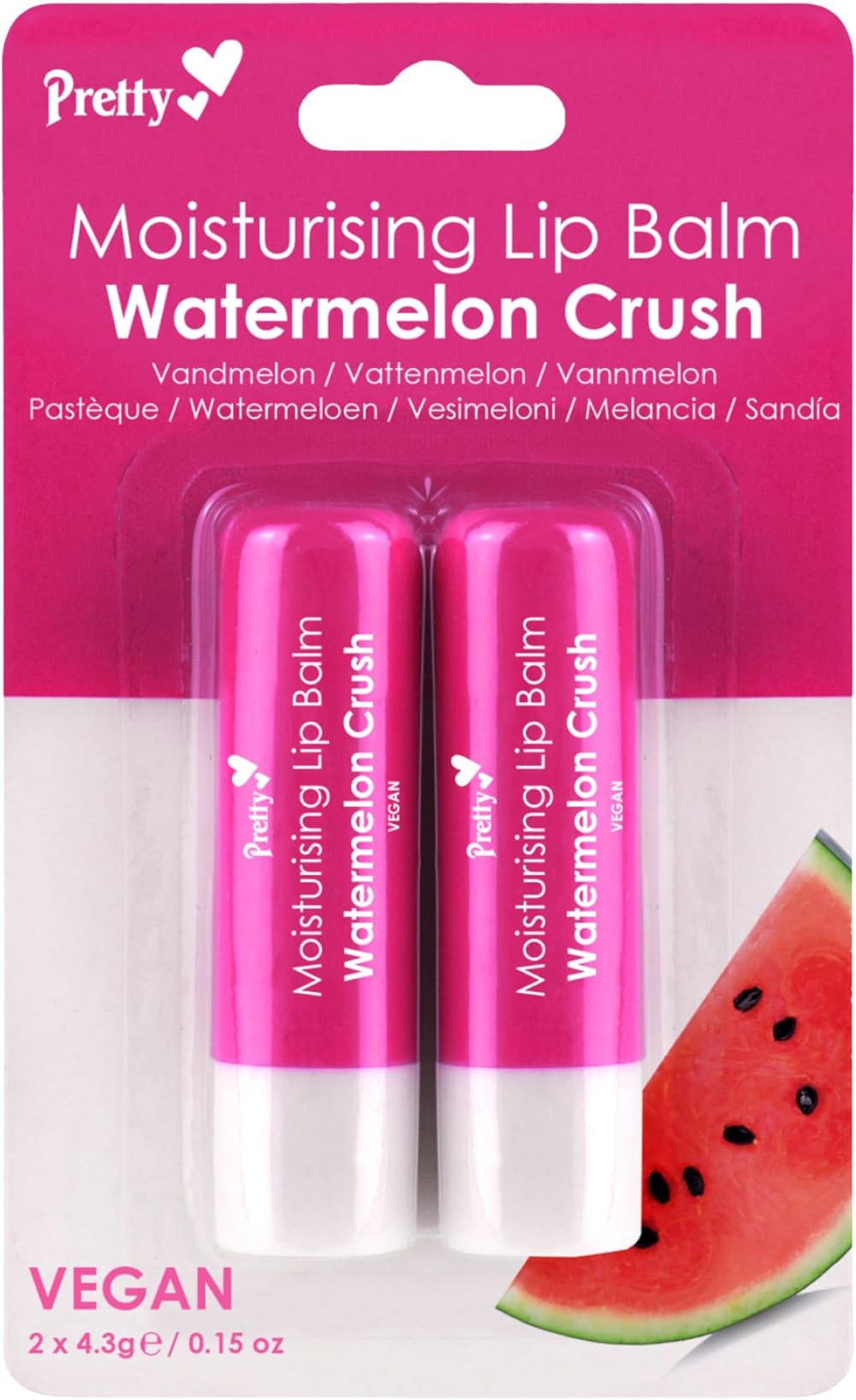 Pretty Pretty Moisturising Lip Balm Watermelon Crush 0.15 oz