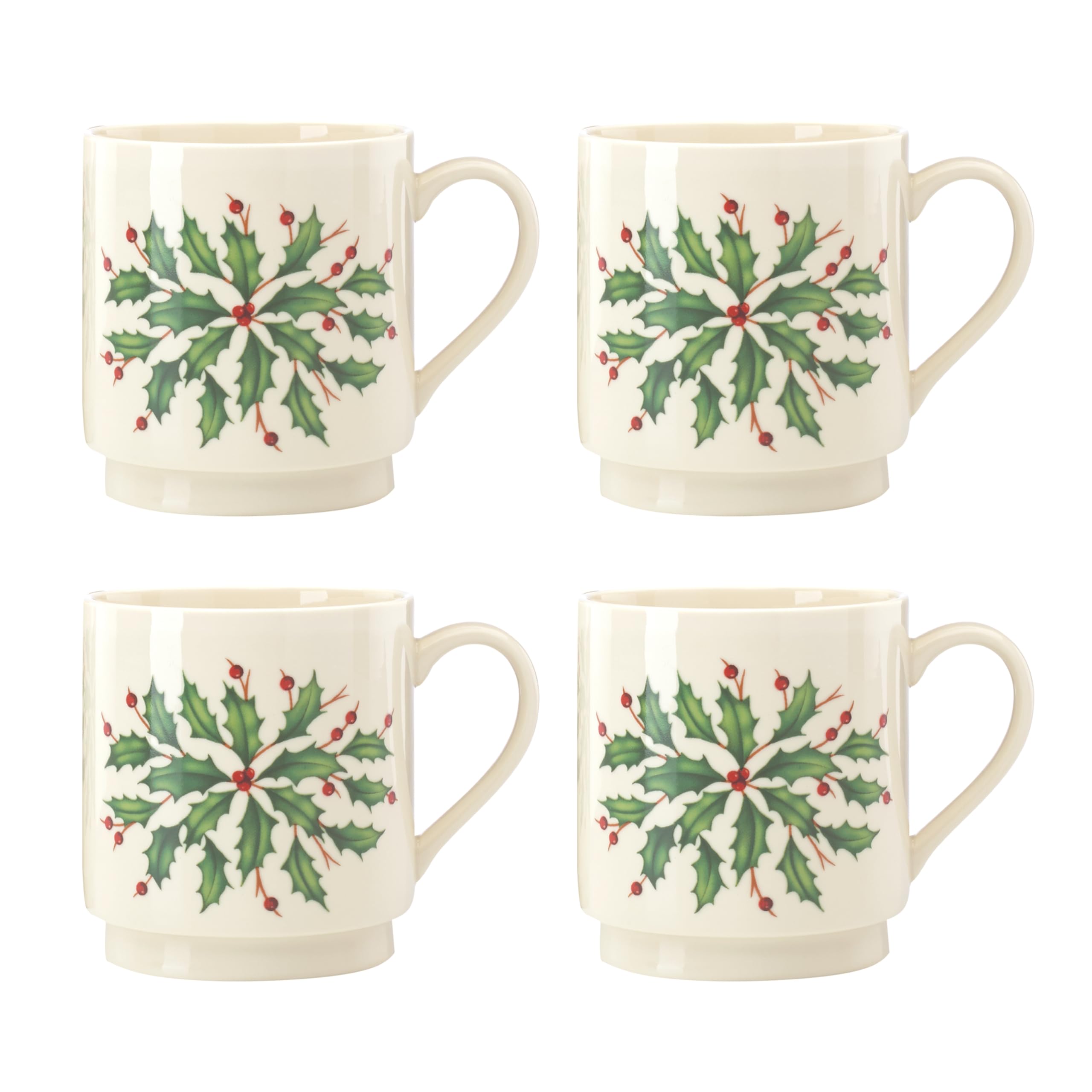 Lenox Holiday Stackable Mugs, Set of 4