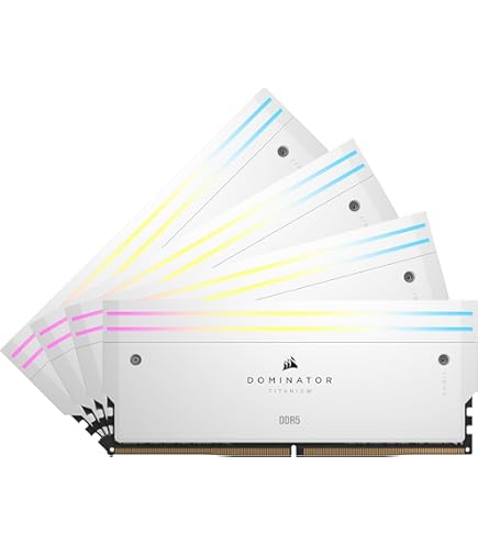 Corsair DOMINATOR DDR5-6400 64GB(4枚) 白 Amazon.com: CORSAIR Dominator Titanium RGB DDR5 RAM 64GB (4x16GB