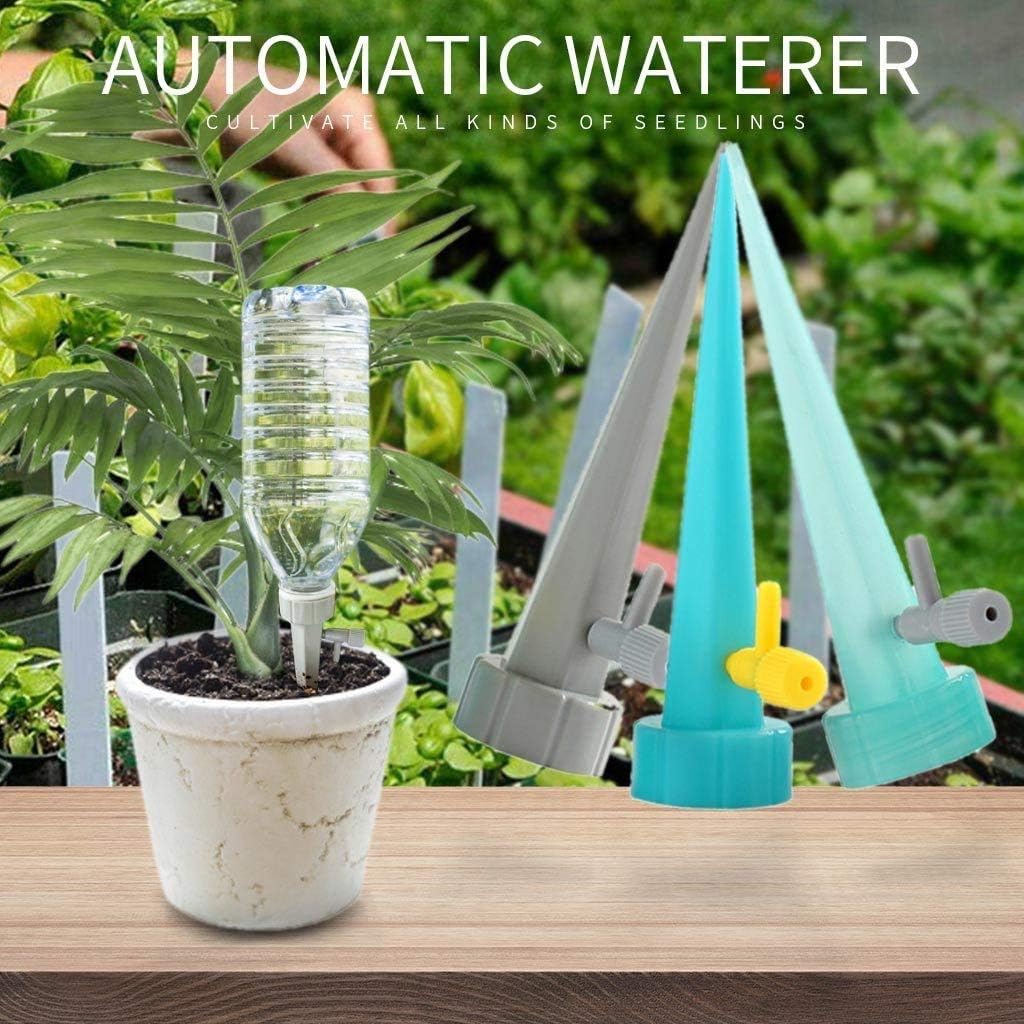 Plant Watering, Self Watering Spikes Devices，Self Drip Irrigation Spikes System with Slow Release Control Valve, Automatic Irrigation Equipment for Outdoor Indoor 12 Pack/Set : Garden & Outdoor