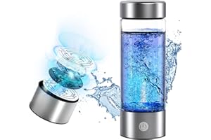 BEVECK Hydrogen Water Bottle, Portable Hydrogen Water Ionizer Machine, Rechargeable Hydrogen Water Bottle Generator,with Pem SPE Technology Hydrogen Water Cup for Exercise, Travel