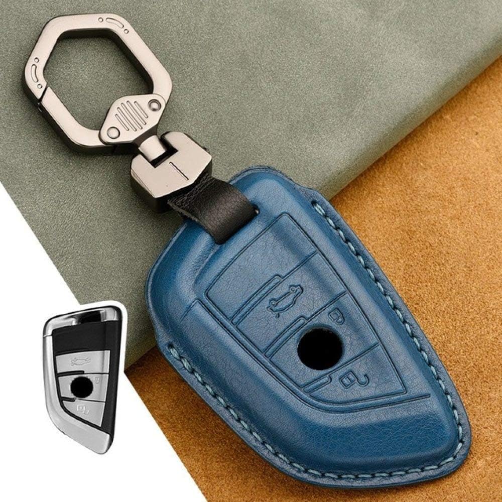 Custodia Telecomando Auto In Vera Pelle - Per BMW Serie 1/5/6/7, X1/X3/X5/X6, M3/M5, Nero - Foto 5