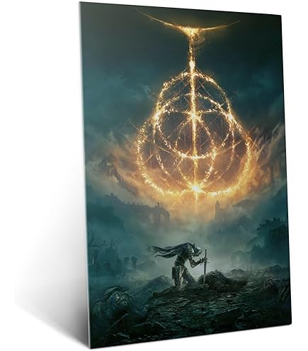 Amazon.com: Displate Elden Ring Metal Wall Art - Bedroom Gamer