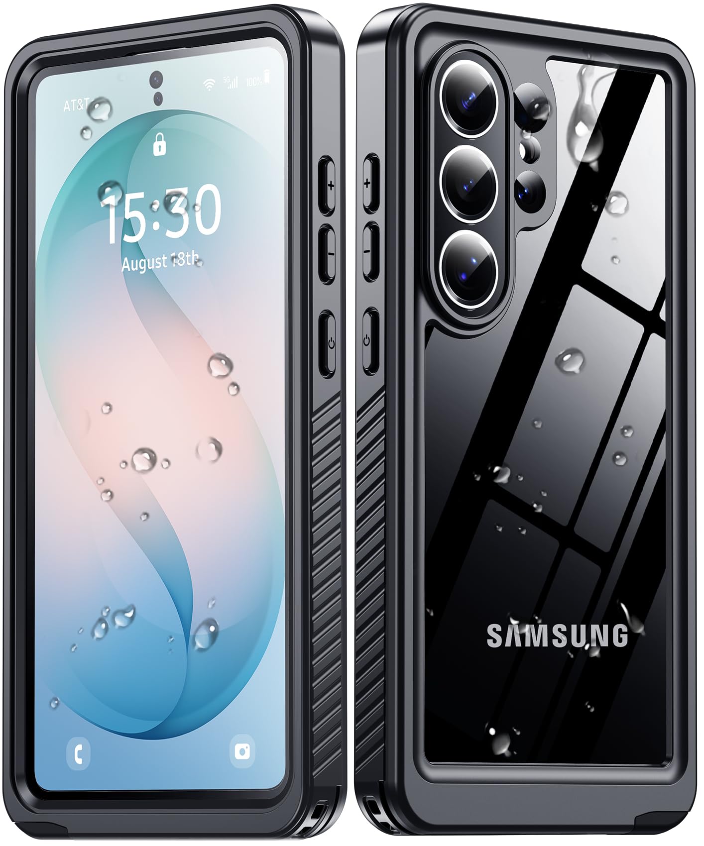 MOZOTER for Samsung Galaxy S26 Ultra Case Waterproof,[IPX8 Underwater Case][Full Body Shockproof & Military Dropproof]Built-in Screen Protector Clear Sound Quality for Samsung S26 Ultra 6.9 inch-Black