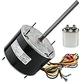 10728 Condenser Motor Replacement for Mars 10733, A.O. Smith FSE1026S, Fasco D909/ D749, Genteq 3728, Diversitech-WG840728, W51-14CJA1-02 etc, 1/4 hp, 1075 RPM, 208-230V, 1 Speed, 1-Year Warranty