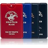 Beverly Hills Polo Club MENS 4PC 20ML POCKET SPRAY - ORIGINAL STRIPED - CONTAINS BLAZE/CLASSIC/BLUE/SEXY