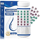 Water Hardness Test Kit with 5-Pads（150strips） | Upgraded 5-pads,Hard Water Test Strip,Tap/Well/Pool/Spa/Softener/Drinking, Accurate0-425ppm