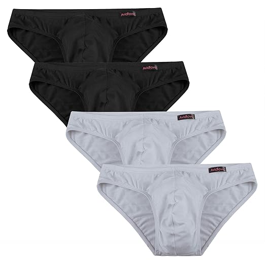 Avidlove Herren Unterwäsche 4er Pack, Slips Micro Modal - seidenweich Unterhose