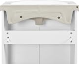 Yaheetech Bathroom Vanity Unit with Ceramic Sink White 56.5cm x 41.5cm view 8
