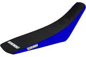 Enjoy Mfg Gripper Seat Cover - Compatible fit for 2000-2007 Yamaha TTR 125 Blue Sides/Black Top Standard #121