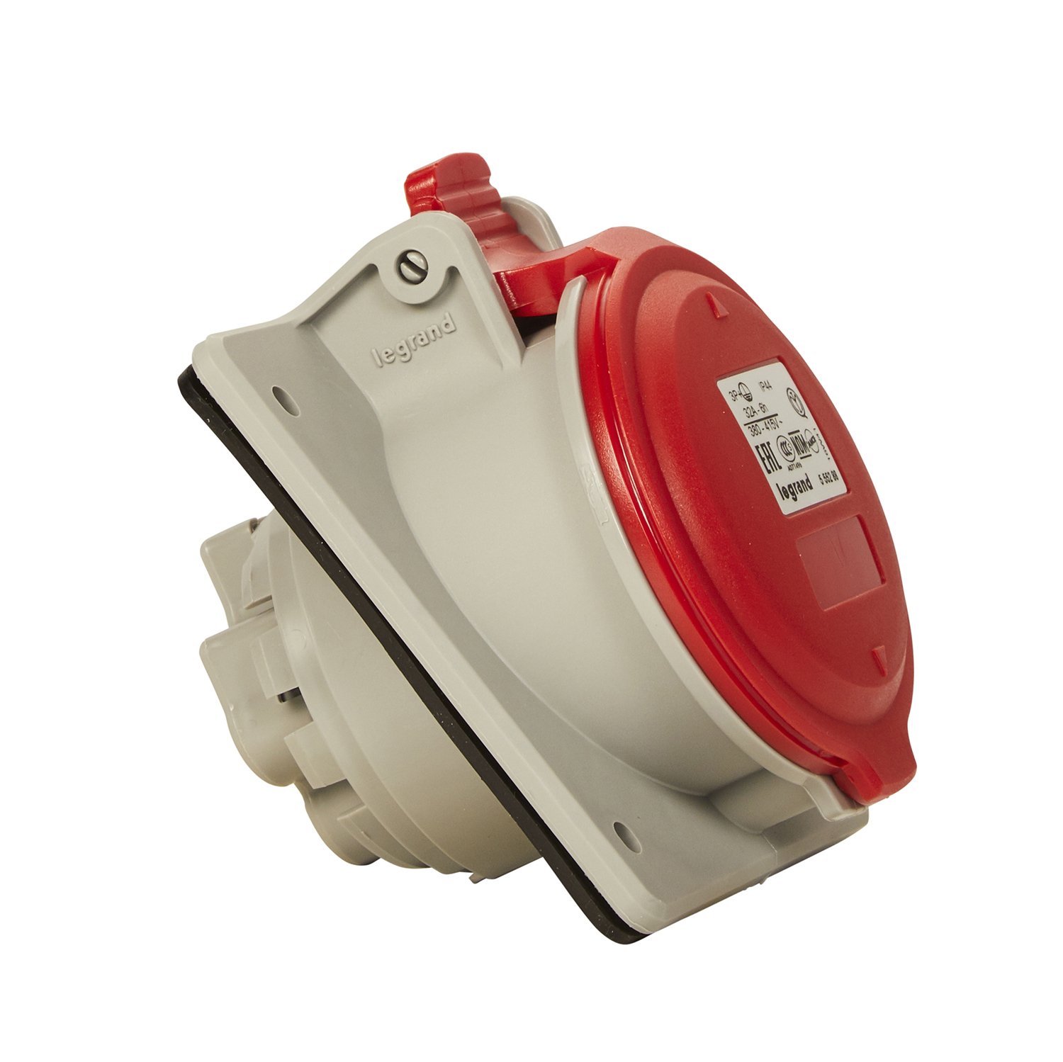 Legrand CEE Panel Socket, 32 A, red, 1