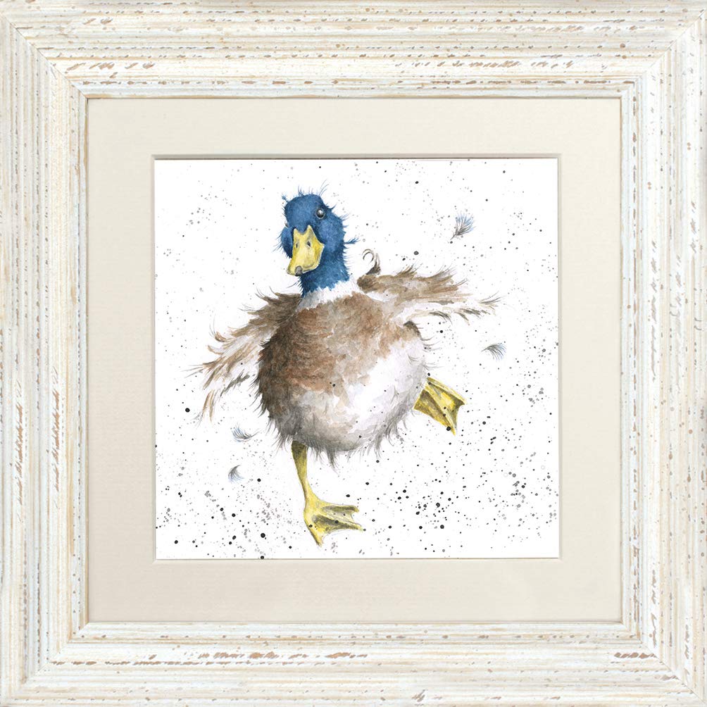 Wrendale Designs - 'A Waddle And A Quack' Framed Card - White