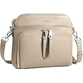 befen Genuine Leather Crossbody Purses for Women, Women's Small Crossbody Shoulder Bag with Built in RFID Wallet