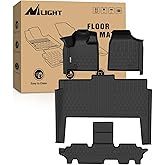 Nilight Floor Mats for Dodge Grand Caravan 7 Seats 2011-2021/2008-2016 Town & Country (Stow'n Go Only) All Weather Custom Fit Heavy Duty Floor Liners