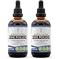 Secrets of the Tribe Pine Pollen Tincture Alcohol-Free Extract, Wildcrafted Pine Pollen (Scots Pine, Pinus sylvestris) Dried Pollen (2x4 FL OZ)