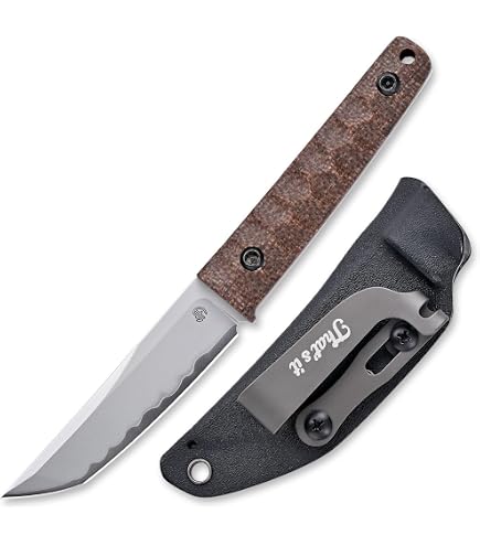 Amazon.com : Stroup Knives, MK2, Fixed Blade Knife, 4
