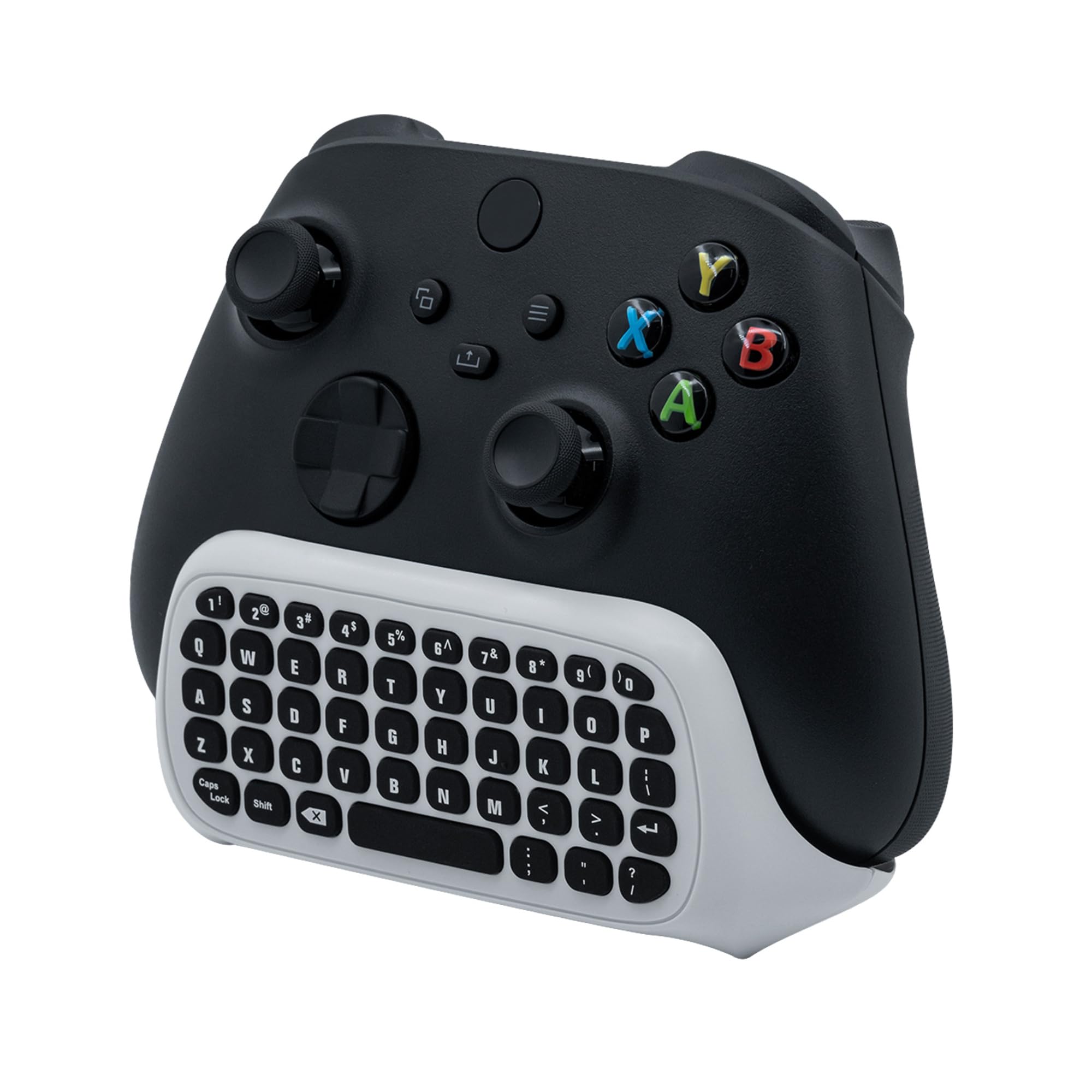 Mcbazel Mini Game Keyboard 2.4G Receiver Wireless Chatpad Message with 3.5MM Audio Jack for Xbox One/Xbox One X/Xbox One S/Xbox Series X/Xbox Series S - White