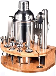 Cocktail Shaker Set,Esmula 750ML Edelstahl Barkeeper Kit Professionelles Martini Mixing Bartending Kit Kombination, Home Stylish Bar Tool Set mit Cocktail Rezeptheft