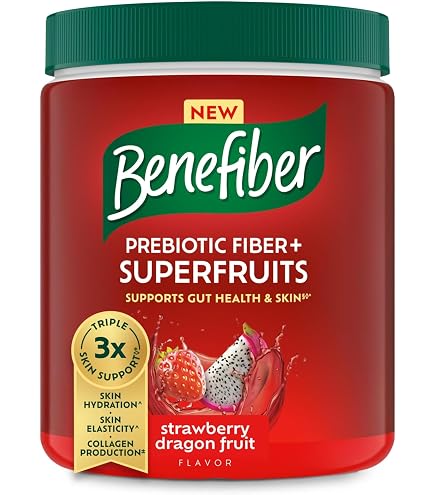 Benefiber GLP-1 Friendly Fiber Supplement, Berry Fusion, On the Go Stick Packs, 24 Count : Health & Household