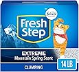 Fresh Step Scented Litter with The Power of Febreze, Clumping Cat Litter – 14 lbs