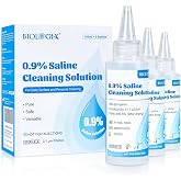 DrosoKing 0.9% Normal Saline Solution, Sodium Chloride Cleaning, 100mL x 3 | Sterile, Clean Formula, No Additives, Ready-to-Use Saline Water, No Added Fragrance or Dyes, Total 300ml /10.56 FL OZ