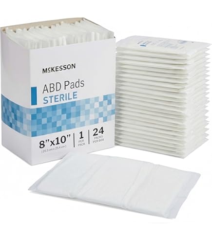 Amazon.com: Kendall 9194A - Tendersorb Wet-Pruf Abdominal Pads 8