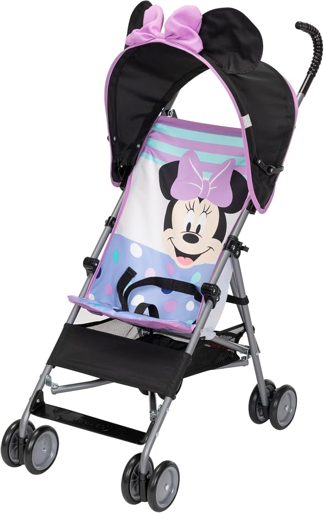 Disney Baby Character Umbrella Stroller, Eye-catching, Fun, 3D Stroller, Minnie Play All Day
