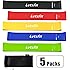 Letsfit Resistance Loop Bands, Resistance Exercise Bands for Home Fitness, Stretching, Strength Training, Physical Therapy, Natural Latex Workout Bands, Pilates Flexbands, 12" x 2"