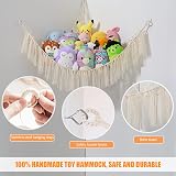 VISATOR Toy Hammock for Stuffed Animals Macrame Baby Nursery Storage Net view 5